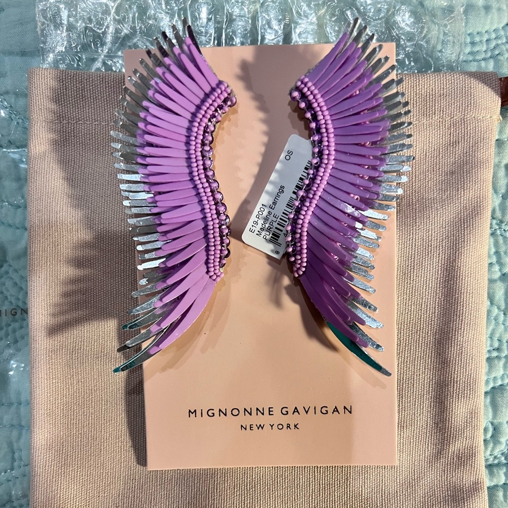 Mignonne Gavigan Lavender Purple Madeline Earrings